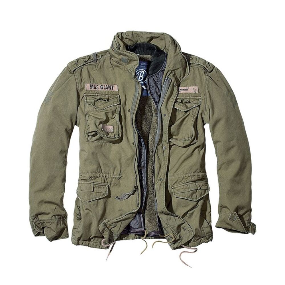 Build Your Brand Mens M65 Giant Jacket / Olive